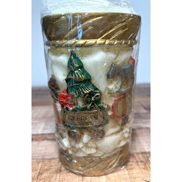 Christmas Santa's Express Candle Emperor Art Creations New 1986 7-3/4” X 3.75” - Picture 5 of 9